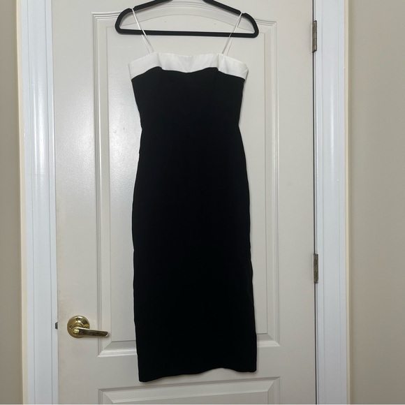 Amanda Uprichard x Revolve Kerry Midi Dress‎ in Black Size S - Picture 2 of 4